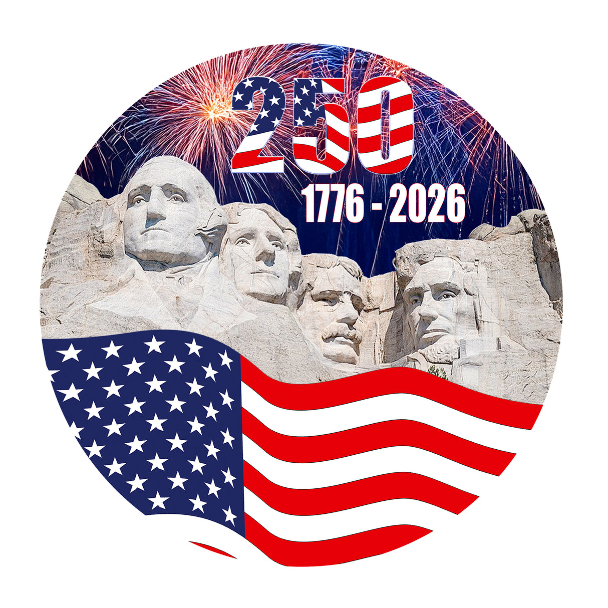 250 America Birthday Coaster