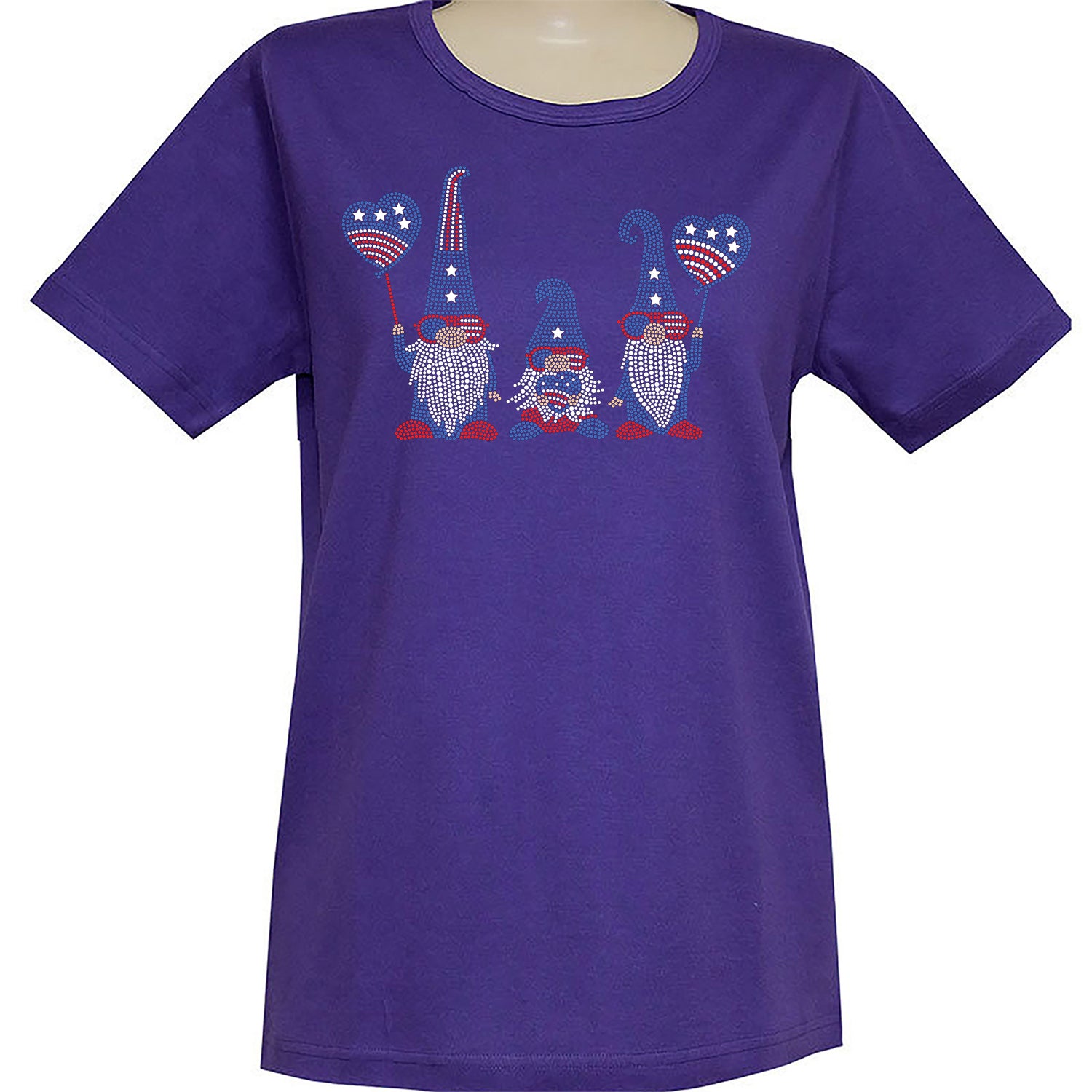 Americana Gnomes Short Sleeve Scoop Neck