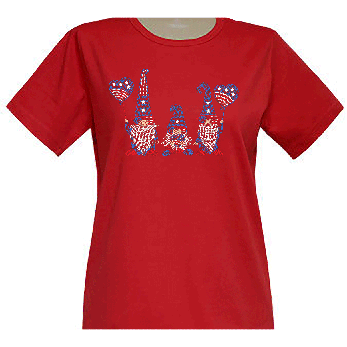 Americana Gnomes Short Sleeve Scoop Neck