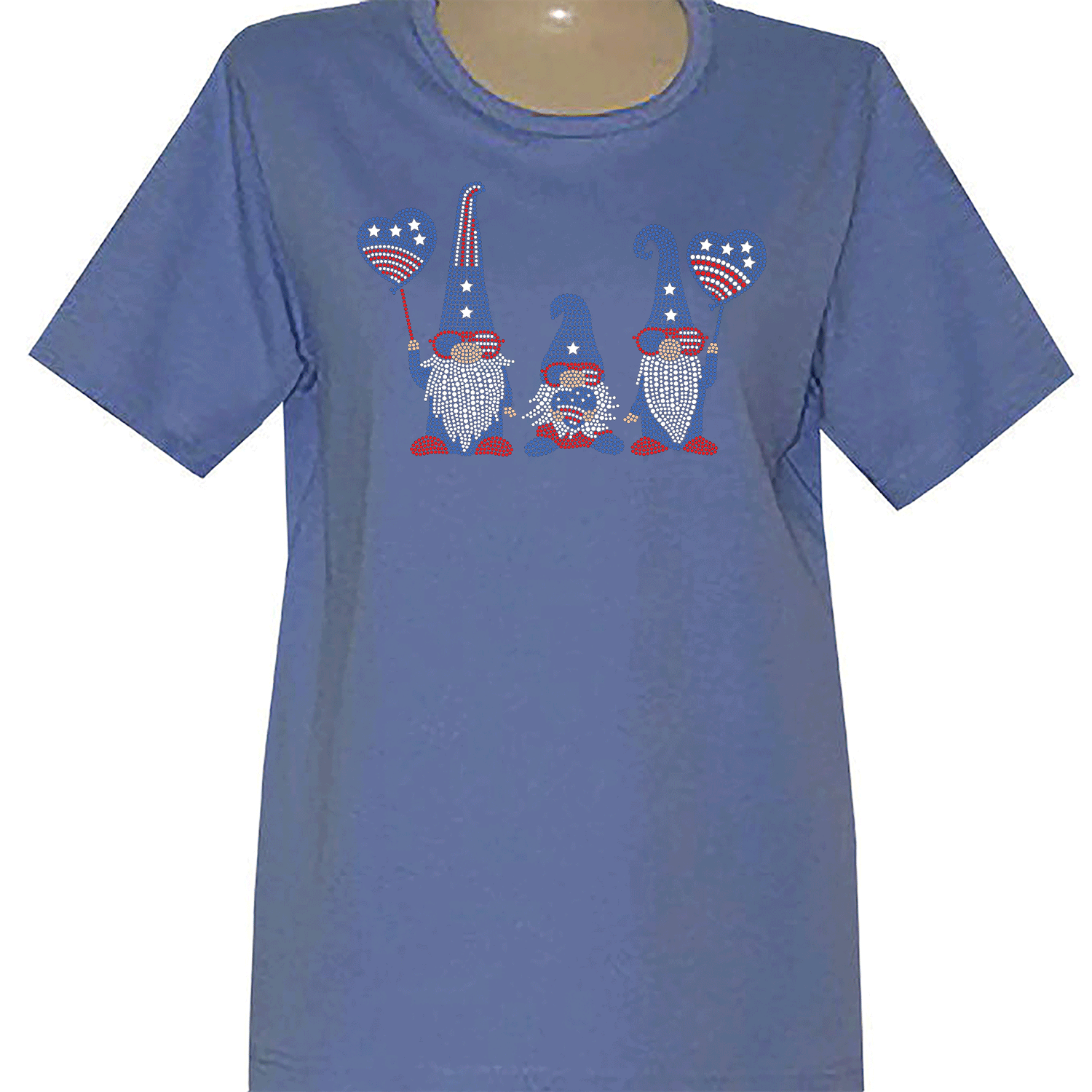 Americana Gnomes Short Sleeve Scoop Neck
