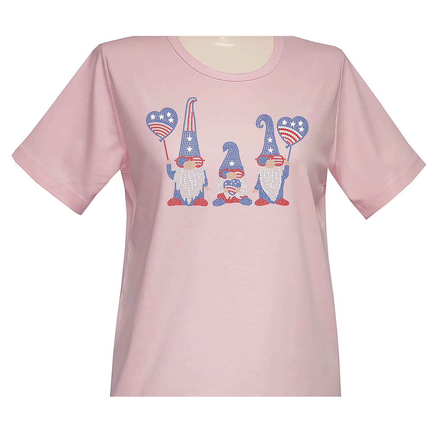 Americana Gnomes Short Sleeve Scoop Neck