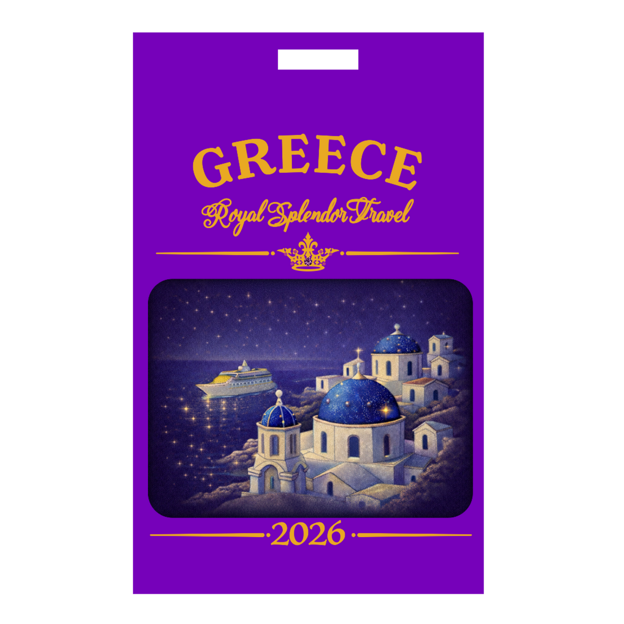 Greece Luggage Tag