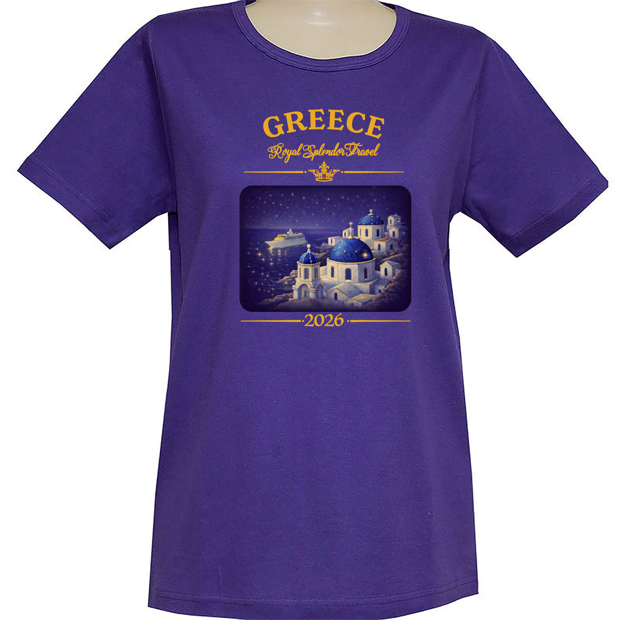 Greece Short Sleeve Scoop Neck