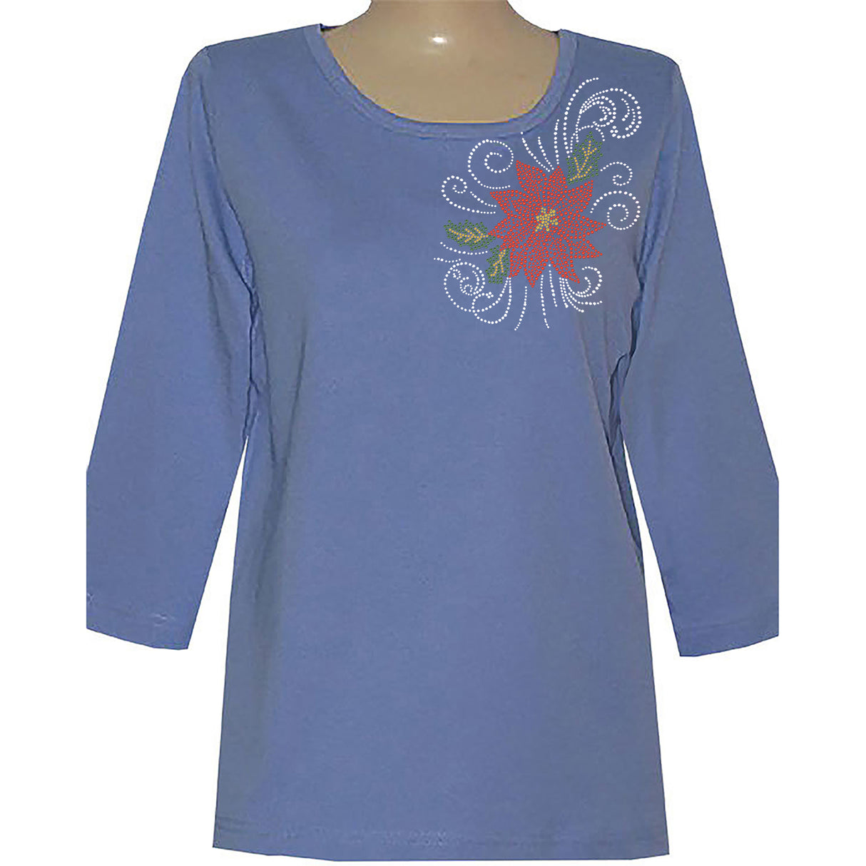 Poinsettia 3/4 Scoop Classic Shirt