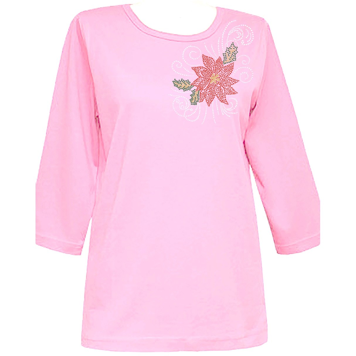 Poinsettia 3/4 Scoop Classic Shirt