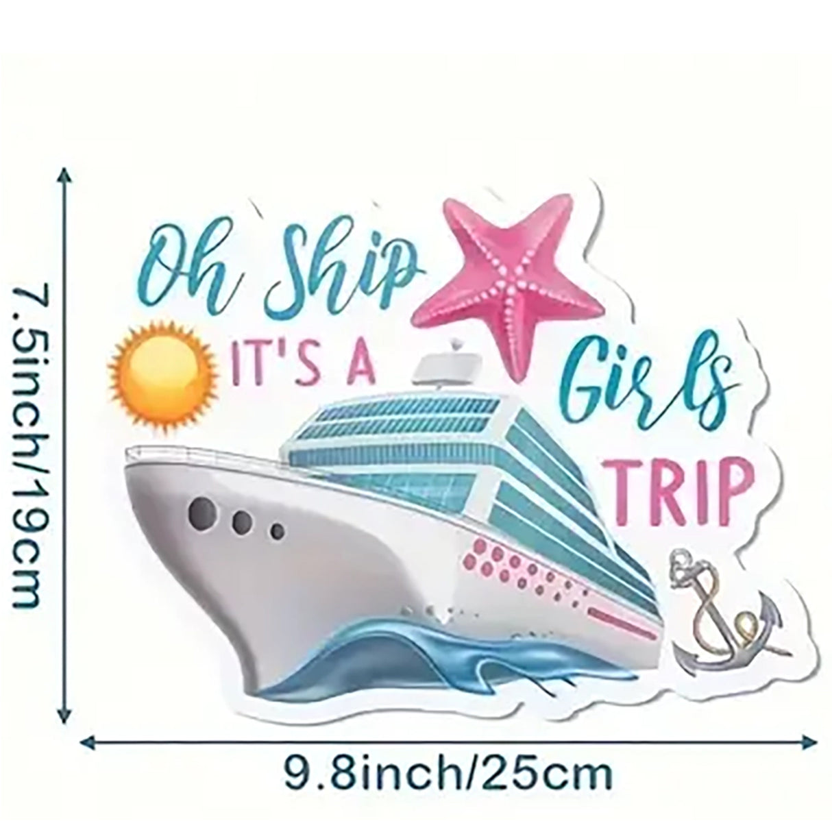 Cruise Ship Magnetic Sticker Set