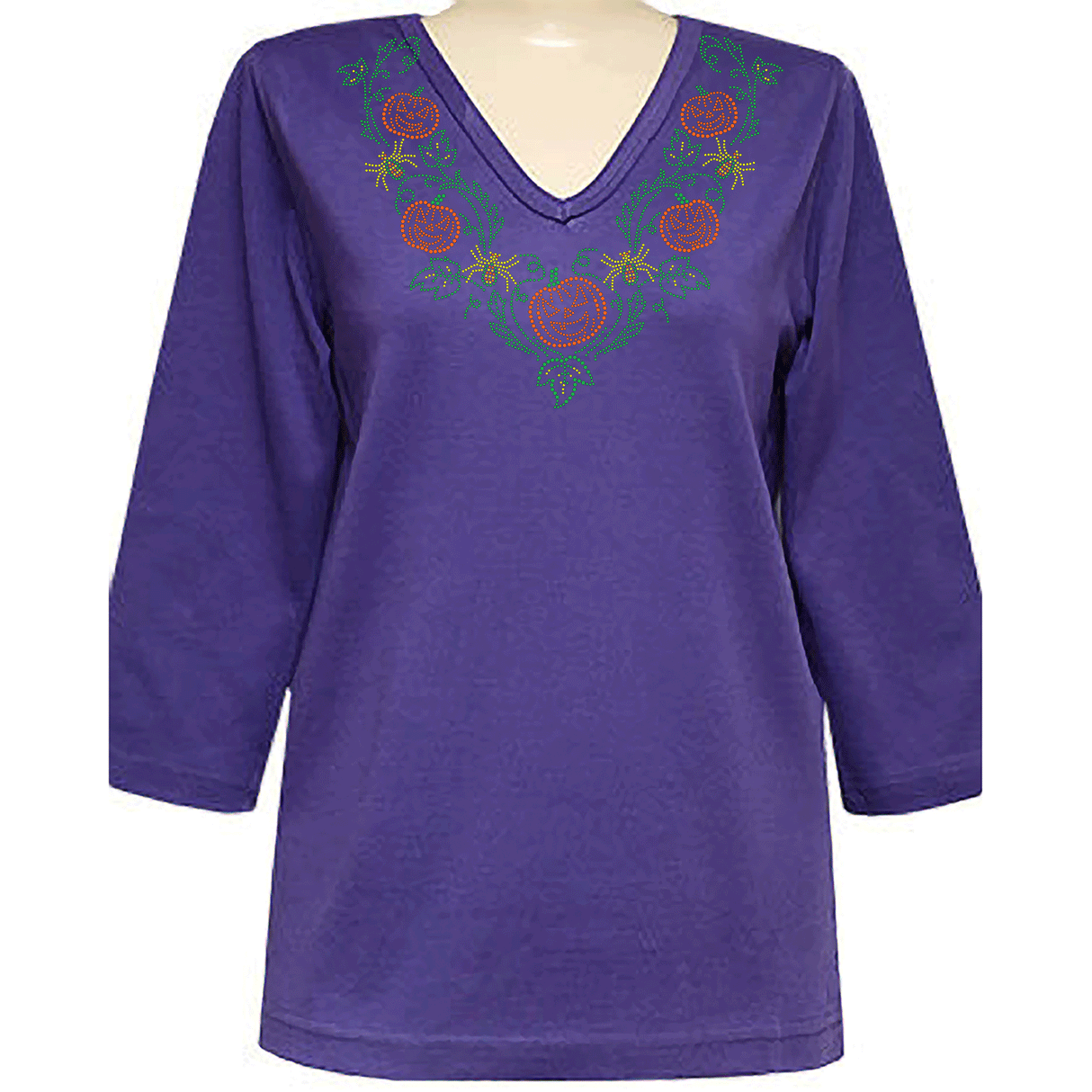 Pumpkin Queen 3/4 V-Neck Classic