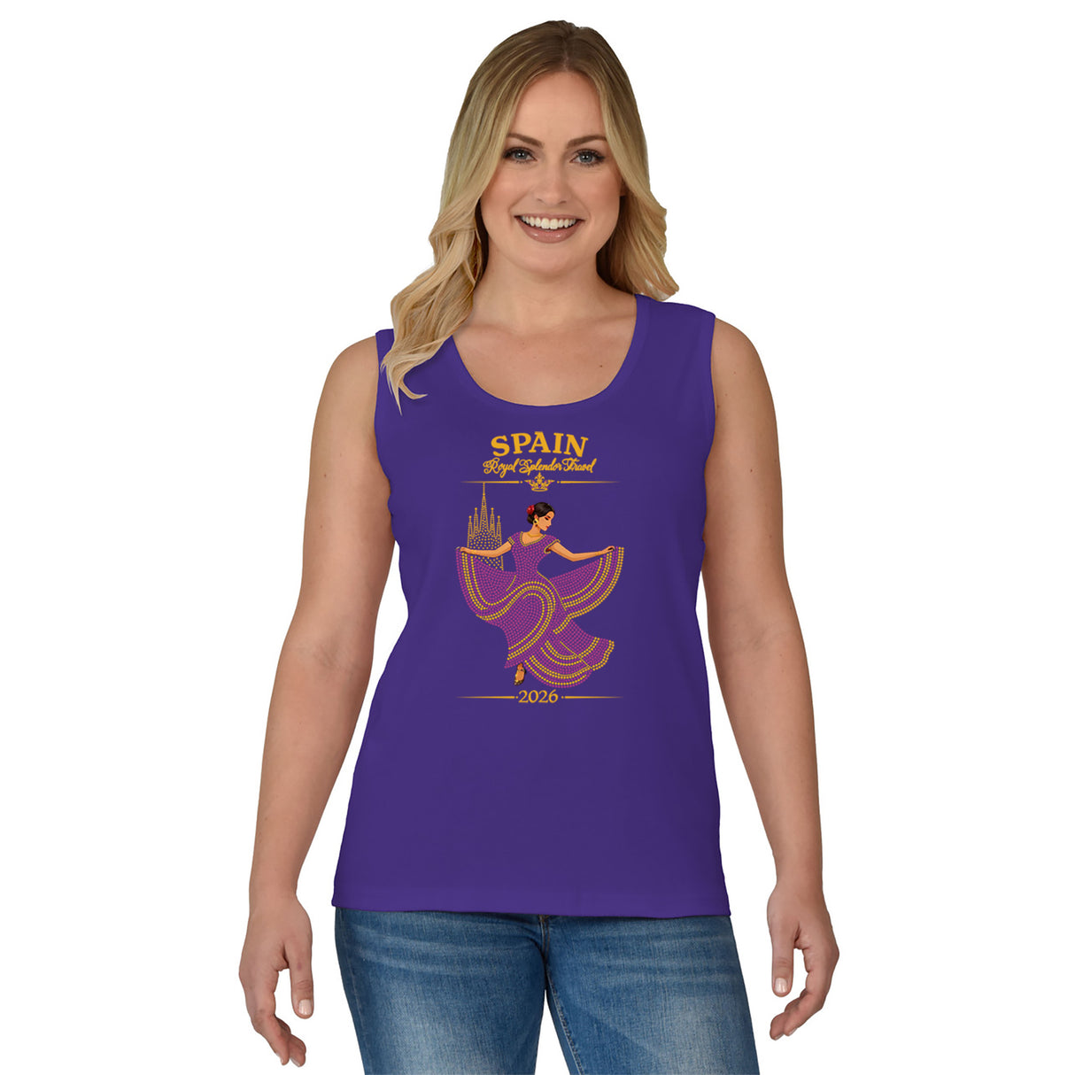 Spanish Dancer Fashion Tank Top
