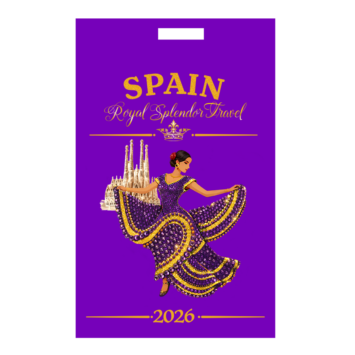 Spanish Dancer Luggage Tag