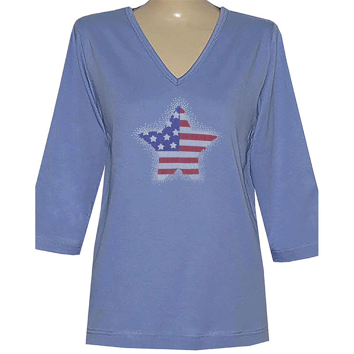 Americana Big Star 3/4 V-Neck Shirt