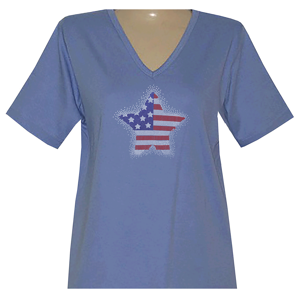 American Big Star Short Sleeve V Neck