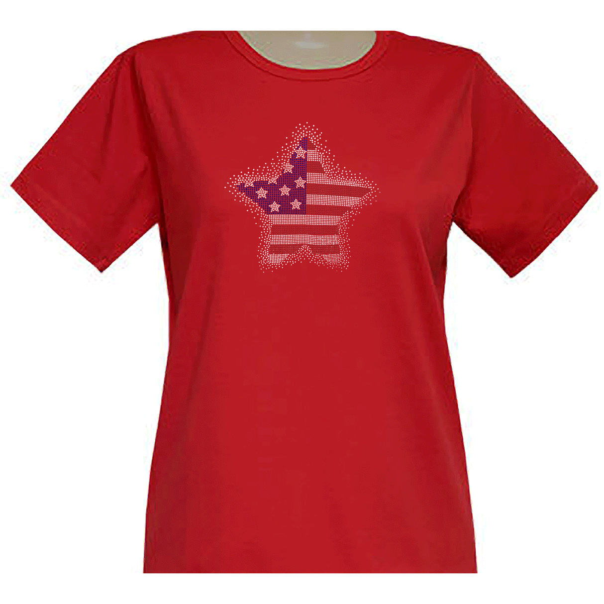 Americana Big Star Short Sleeve Scoop Neck