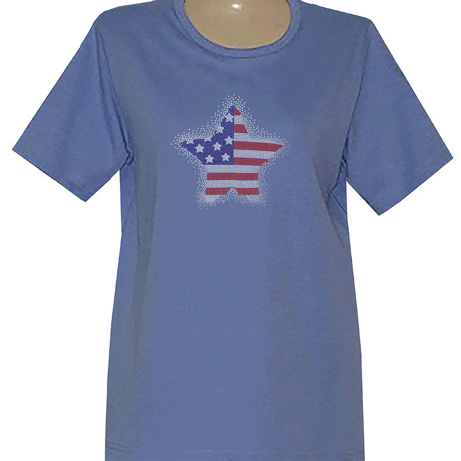Americana Big Star Short Sleeve Scoop Neck