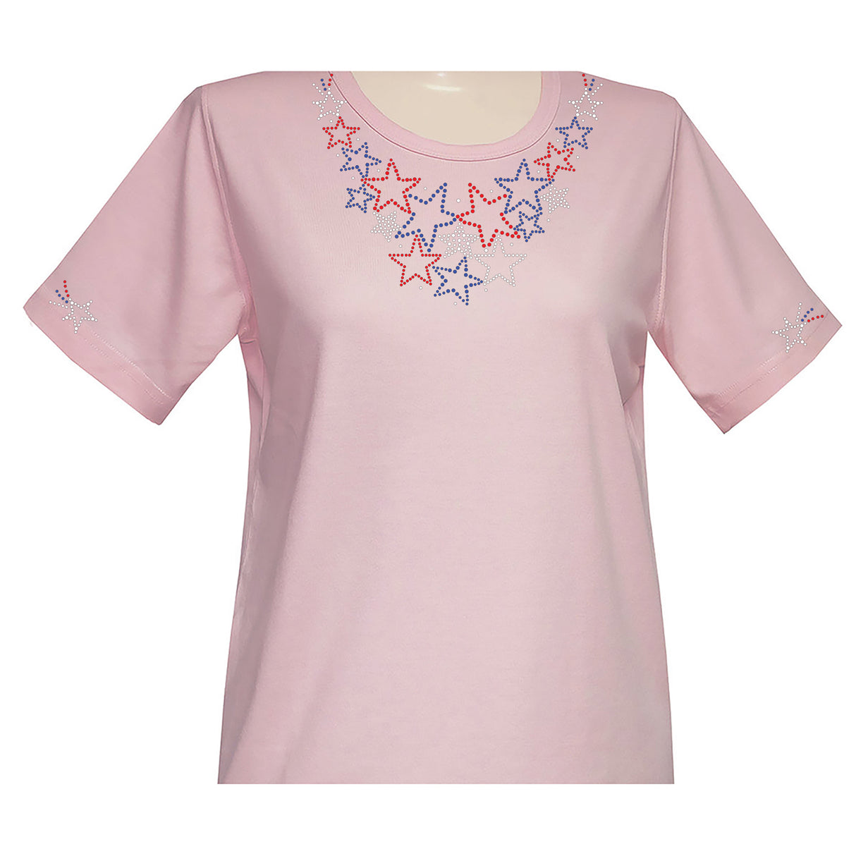 Americana Shooting Stars Short Sleeve Scoop Neck