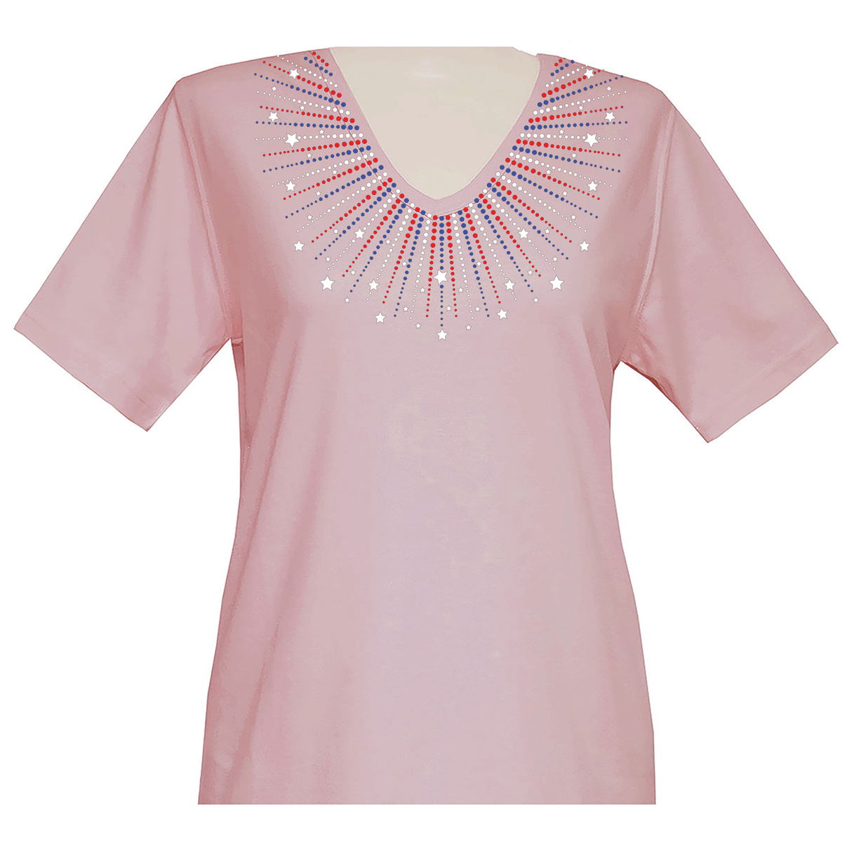 American Fireworks Short Sleeve V Neck