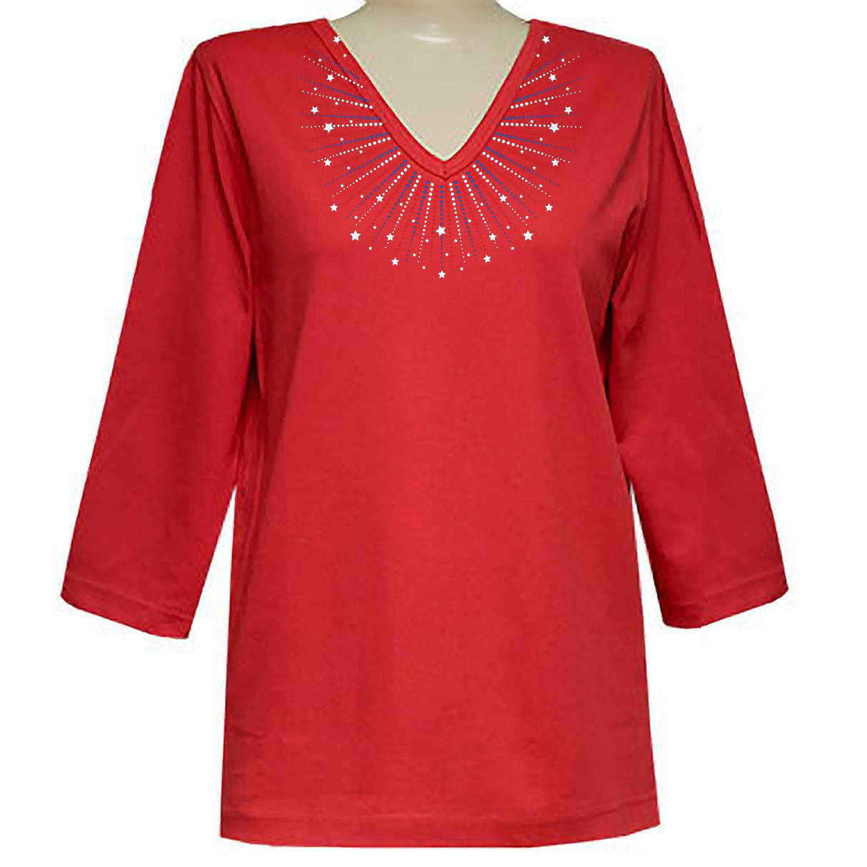 American Fireworks 3/4 V-Neck Shirt