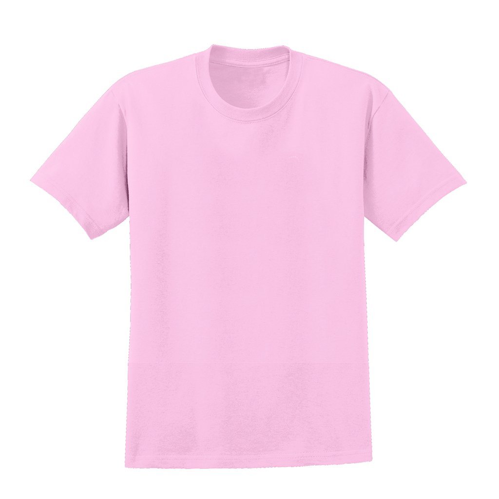 Blank Basic Pink or Lavender T-Shirt Apparel Sanmar S Pink