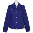Blank Classic Purple or Red Denim Jacket Apparel Las Olas International Fashion S Purple