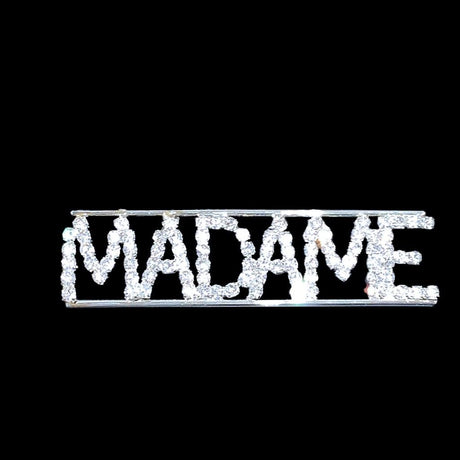 Madame Rhinestone Pin Rhinestone Pin Brooch Bling