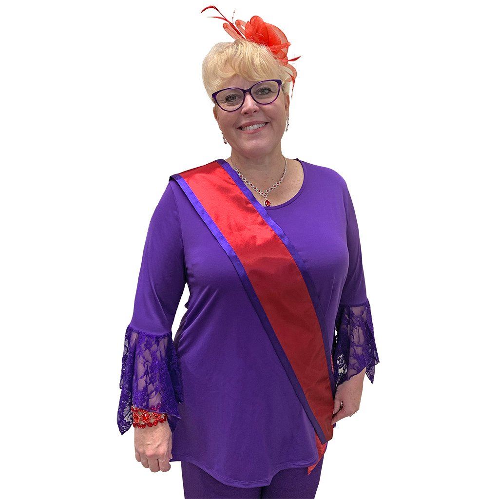 Royal Blank Sash Accessories/Small Royal Splendor Reg