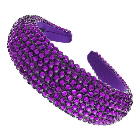 Runaway Rhinestone Headband Headband Something Special LA Purple