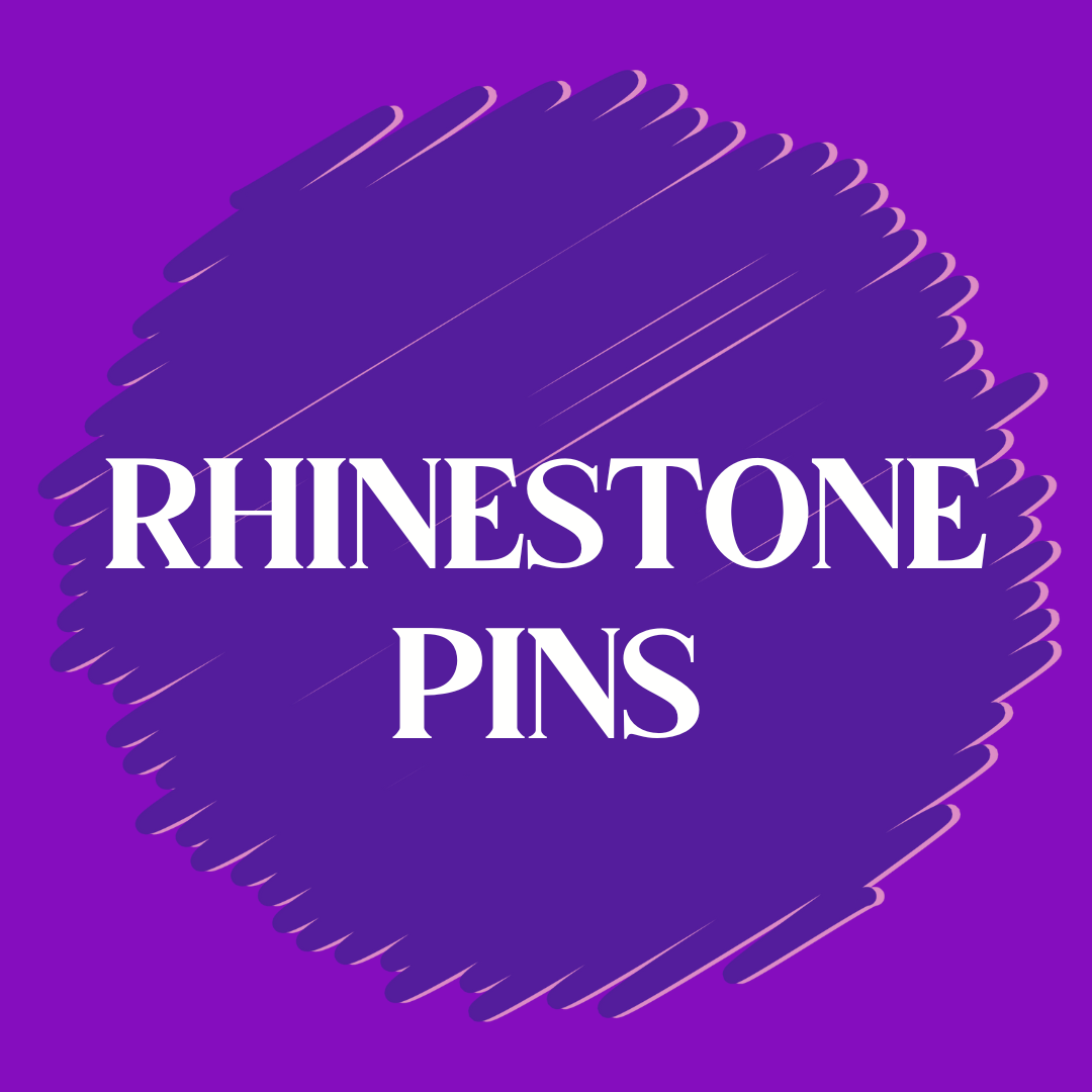 Jewelry - Rhinestone Name Pins