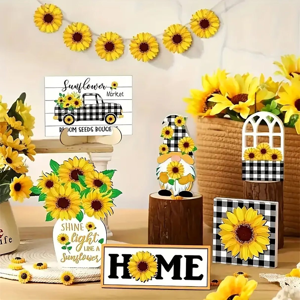 22PCS Sunflower Decoration Set