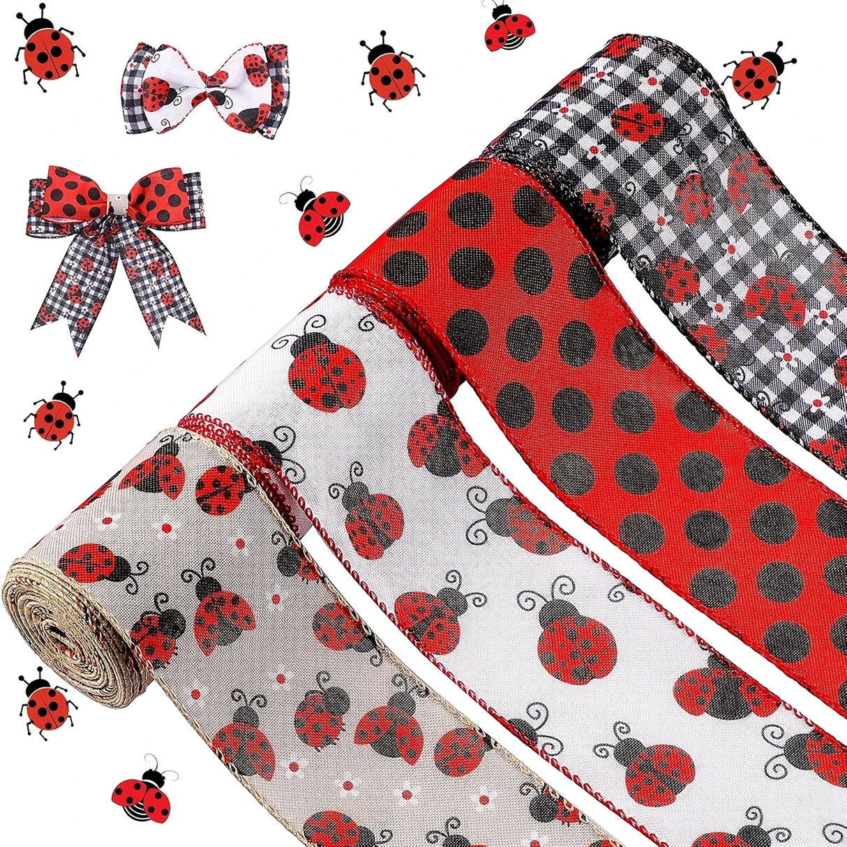Summer Ladybug Craft Strips