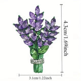 Wildflower Rhinestone Pin