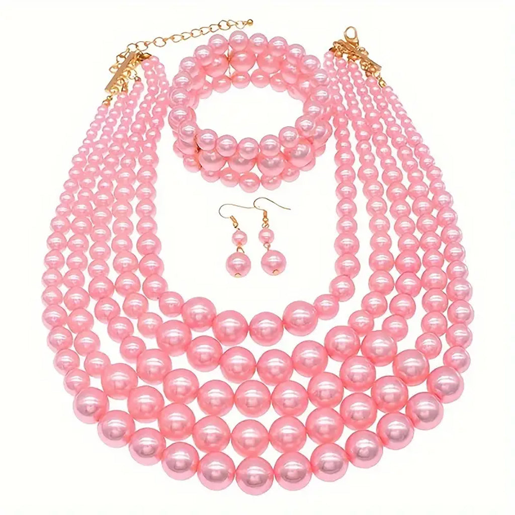 Alainyo Beaded Necklace Set