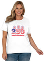 250 American Birthday Short Sleeve Scoop Neck