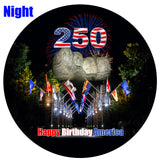 250 American Button Pin