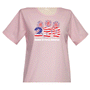 250 American Birthday Short Sleeve Scoop Neck