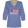250 American Birthday 3/4 V-Neck Classic