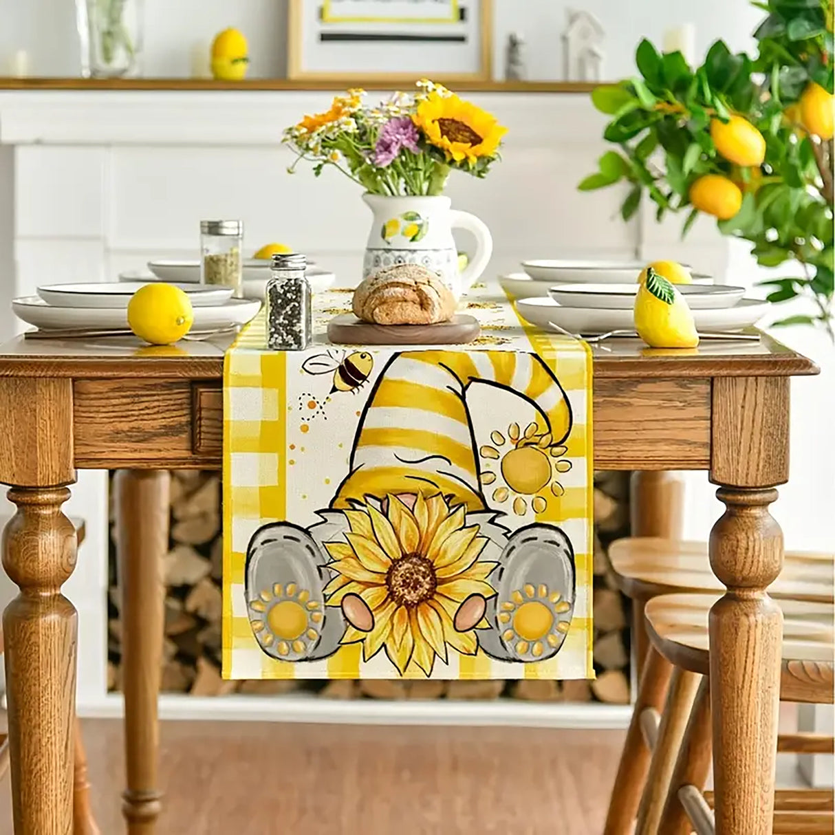 Gnome Summer Table Runner