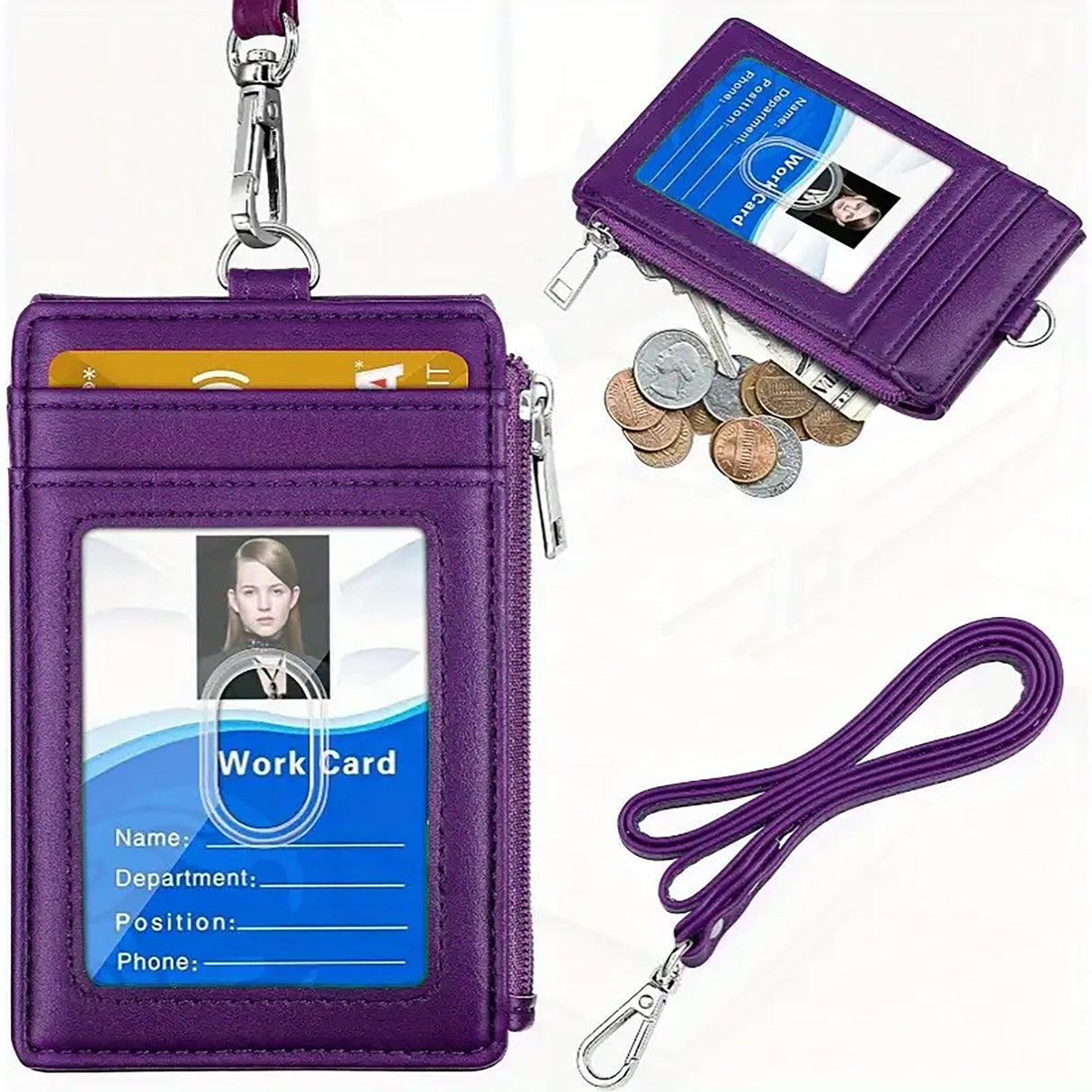 Leatherette Badge Holder