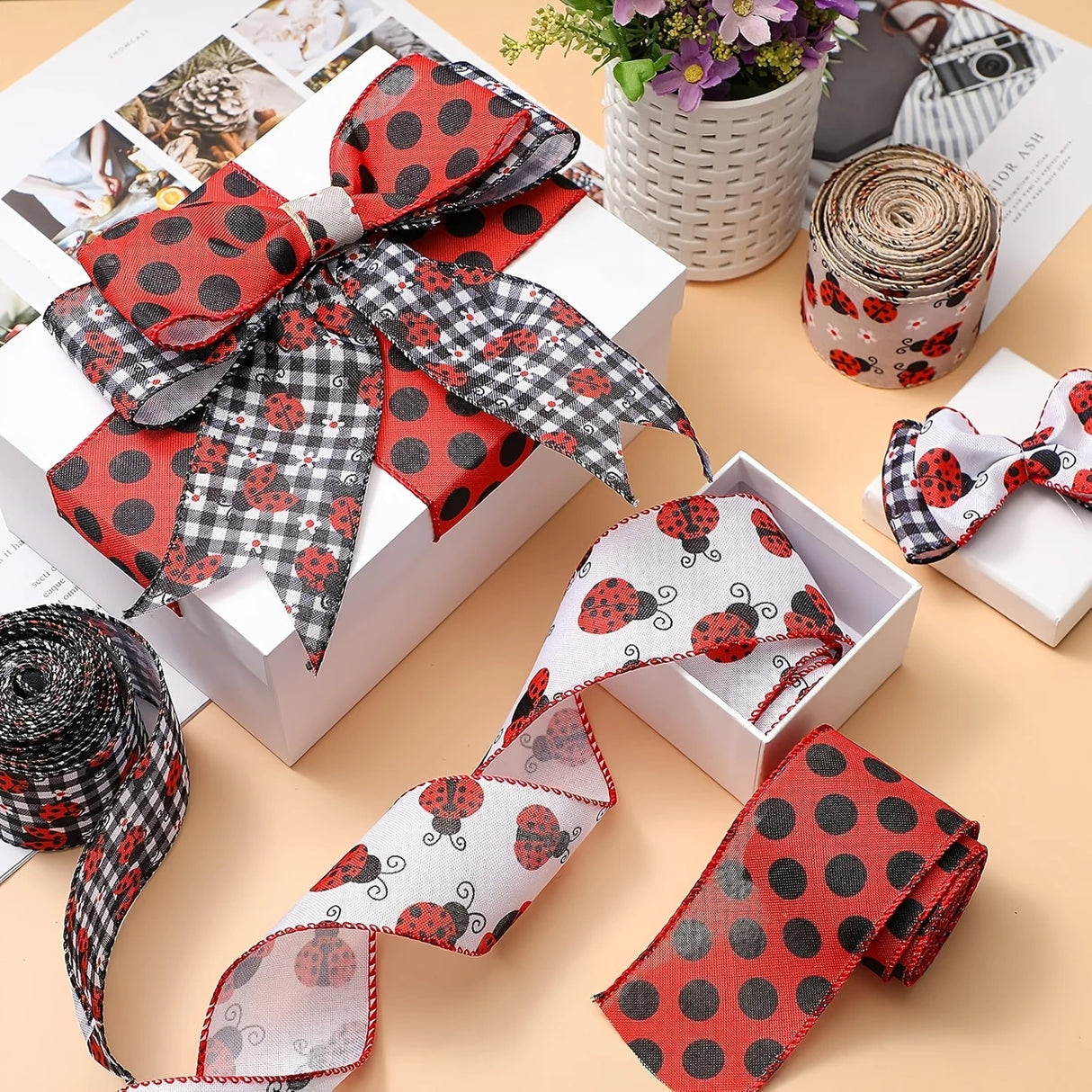 Summer Ladybug Craft Strips