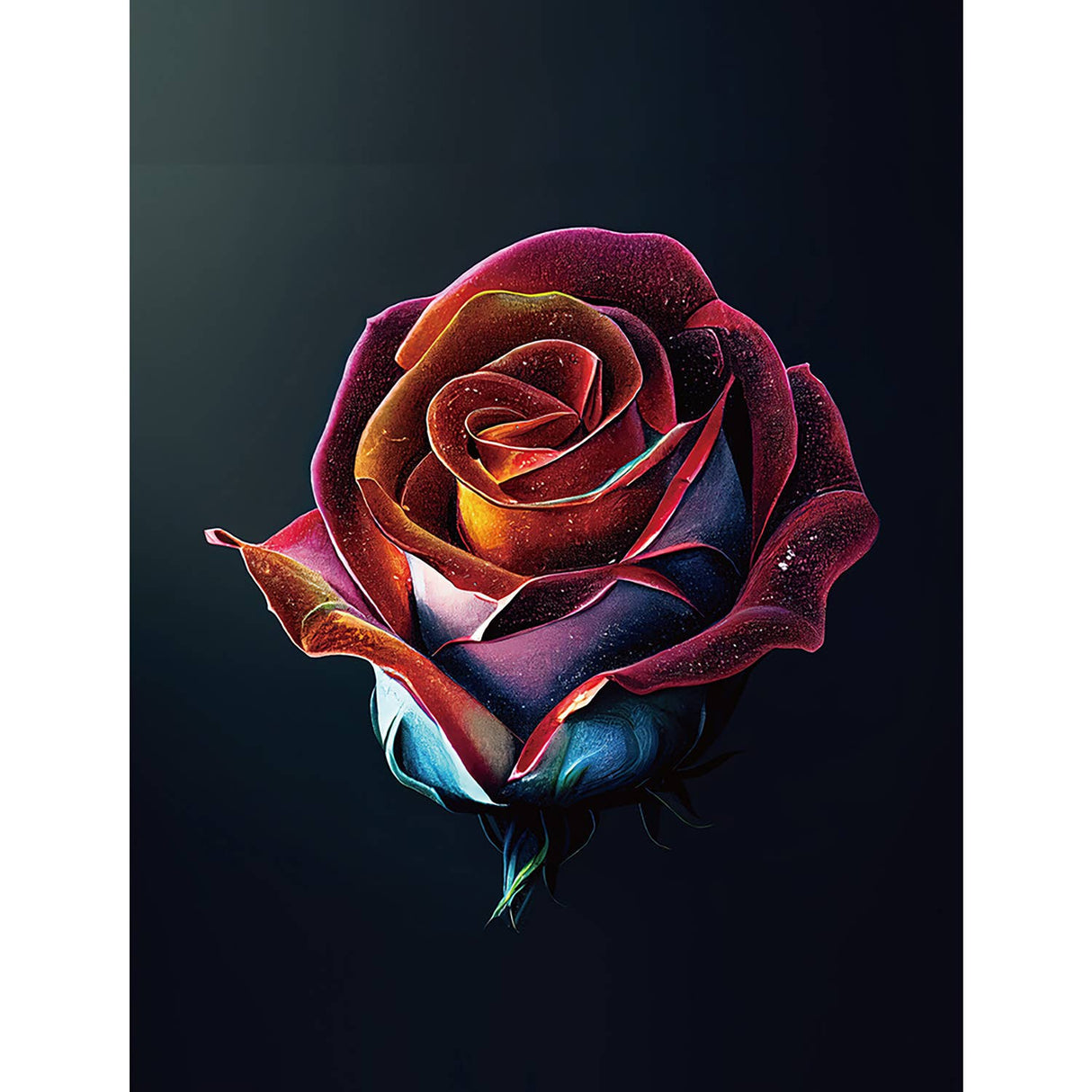 Dark Rose Diamond Painting Kit