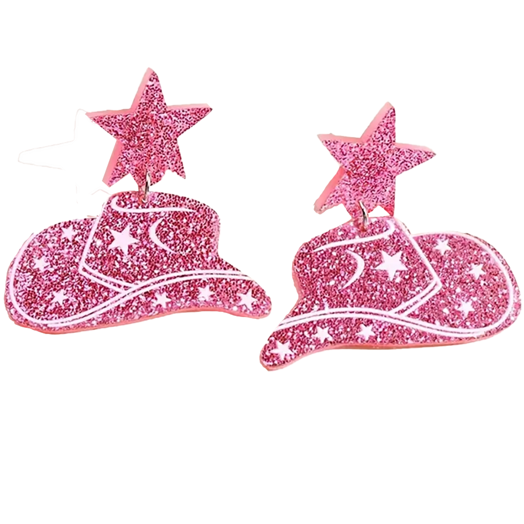 Cute Cowgirl Hat Earrings