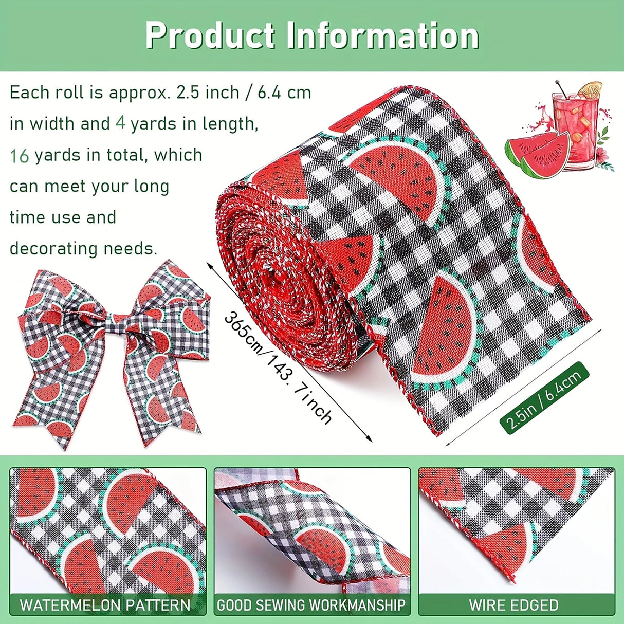 Summer Watermelon Craft Strips