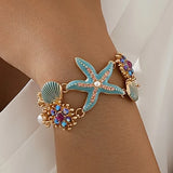 Ocean Starfish & Seashell Bracelet