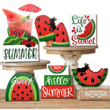 Summer Watermelon Tiered Tray Décor