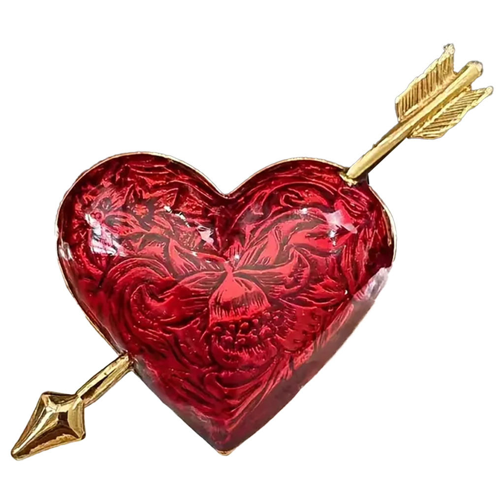 Heart Shaped Fashion Pin