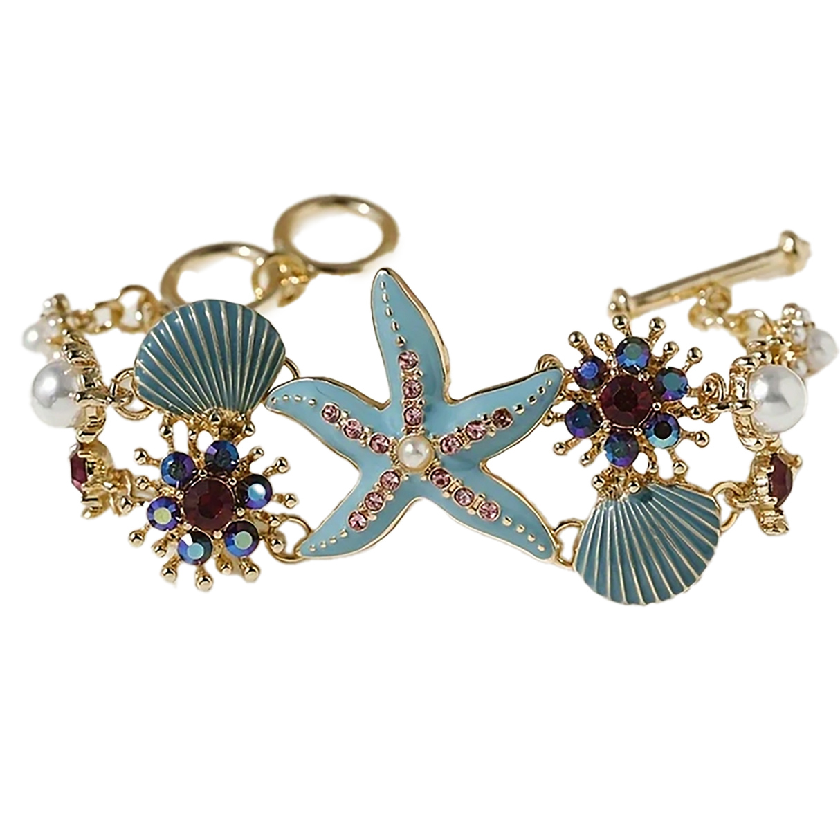 Ocean Starfish & Seashell Bracelet