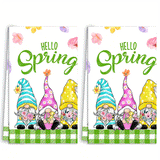 Spring Gnomes Kitchen Towels