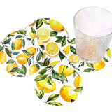 Lemon Tree Wooden Coasters - Set of 6