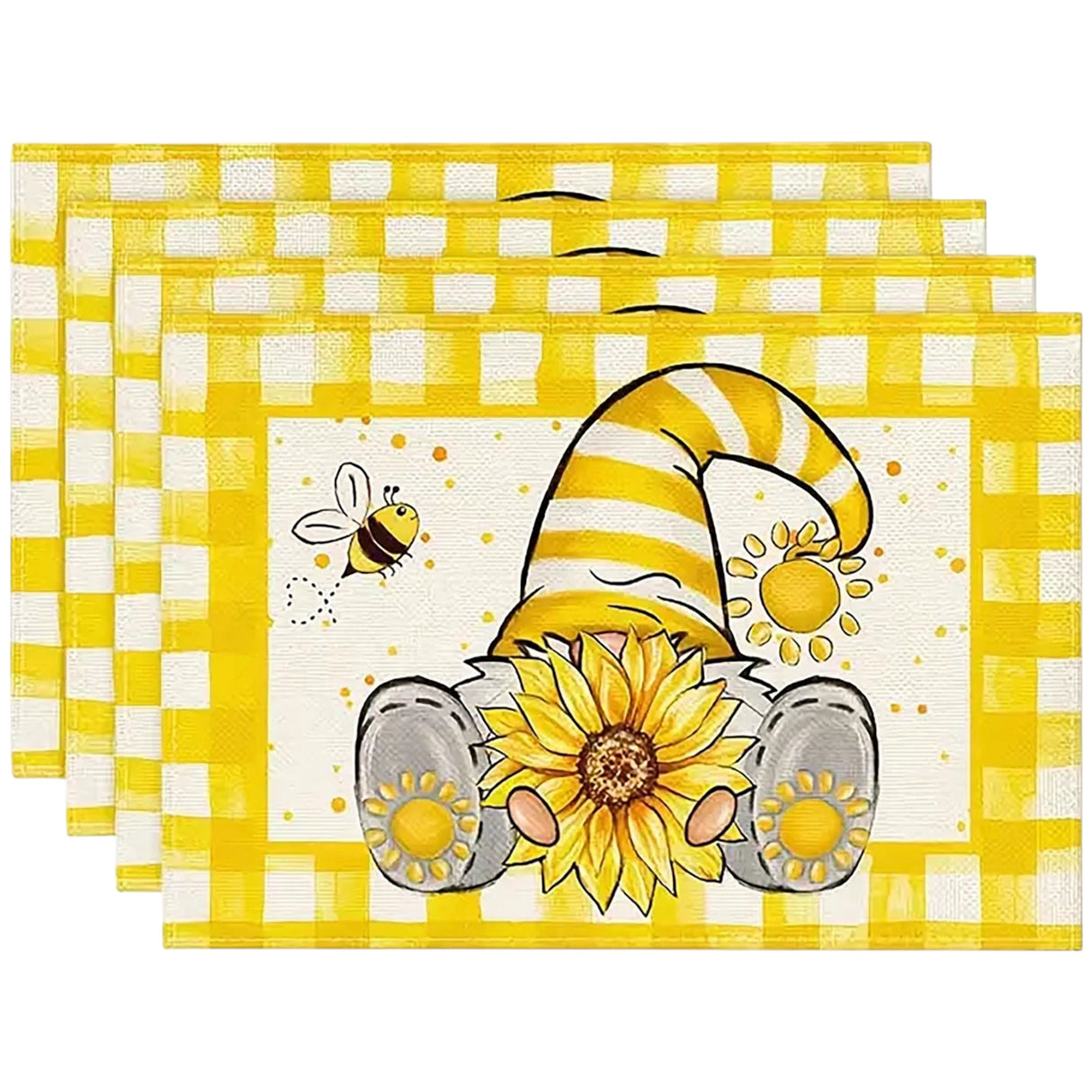 Gnome Summer Sunflower Placemats