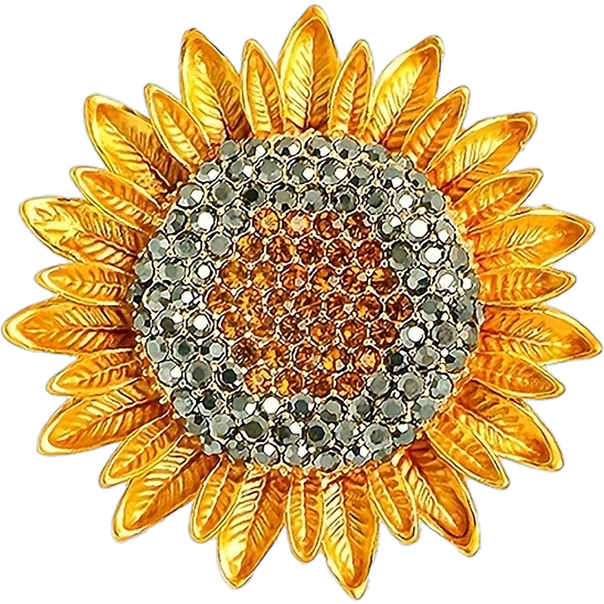 Sunflower Brooch Pin