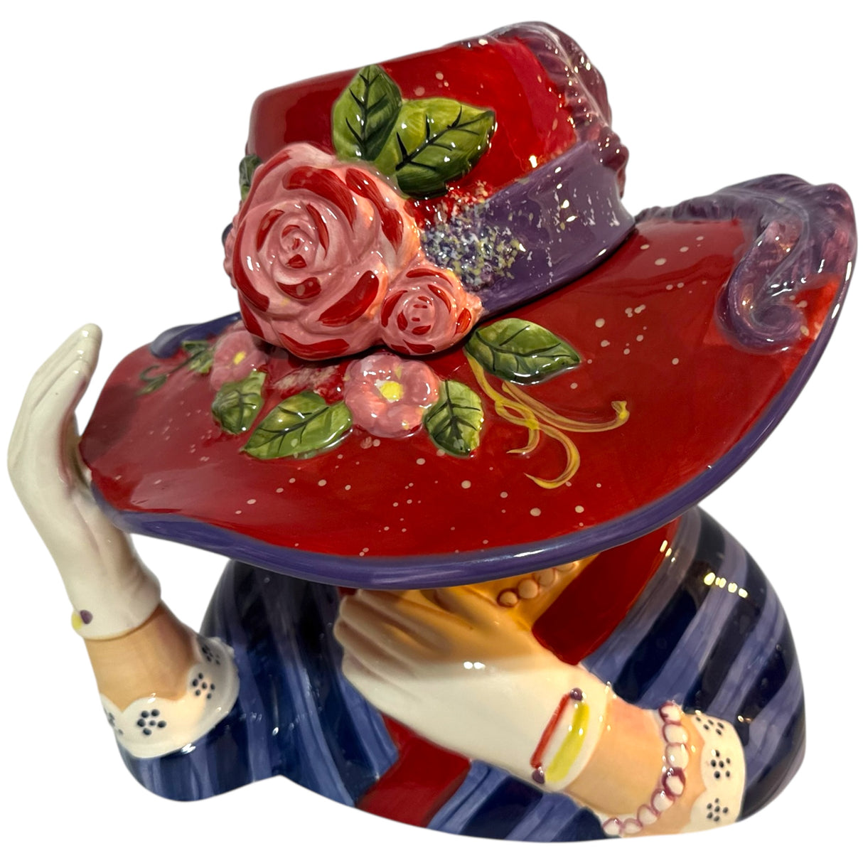 Susan Winget Collection - Red Hat Lady Cookie Jar