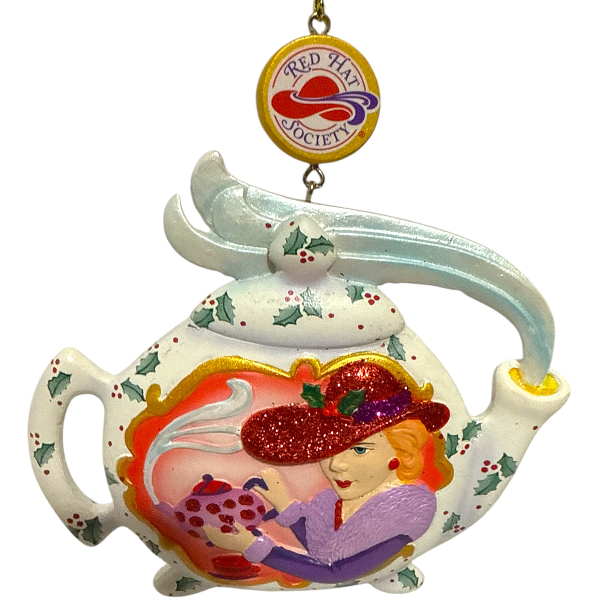 Danbury Mint - Red Hat Lady Teapot Ornament